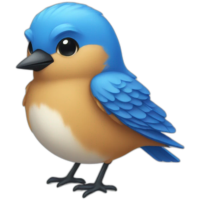 blue-bird emoji