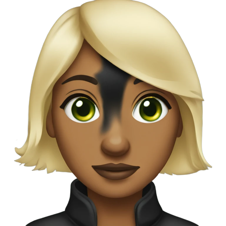 Green eyed Pretty blonde woman with Rottweiler  emoji
