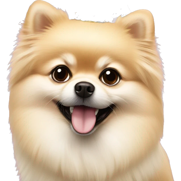 Birthday Creme Pomeranian  emoji