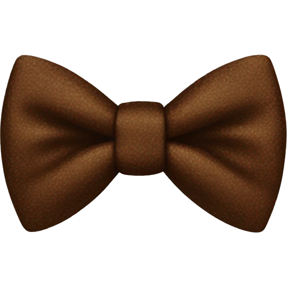 Brown bow tie  emoji