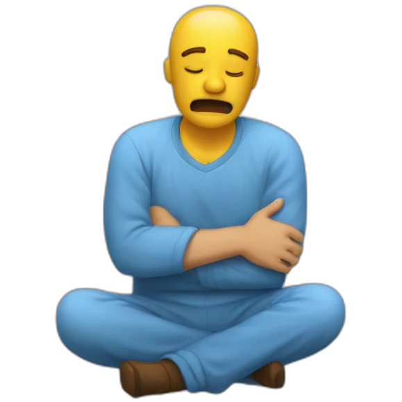 Un paresseux qui pleure emoji