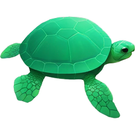 turtle in a rectangle geometric form emoji