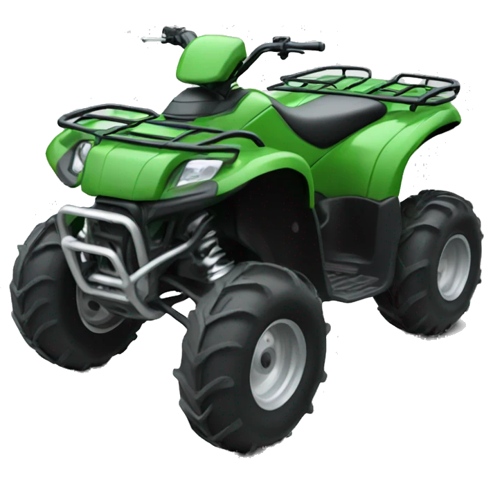 Realistic green motor outdoor atv  emoji