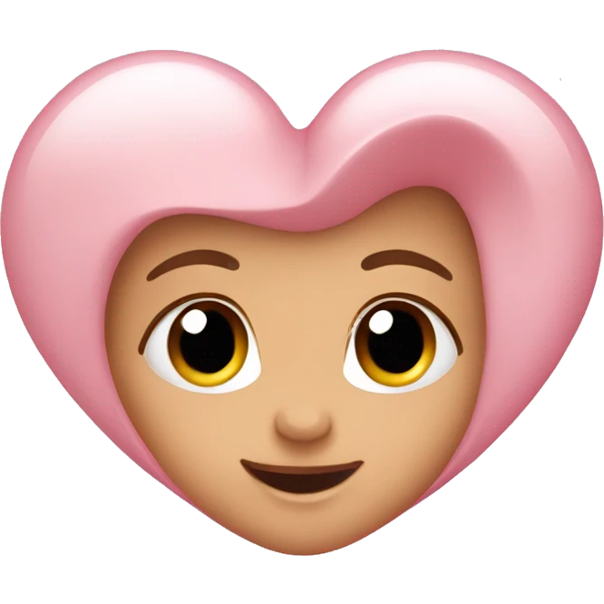Baby pink heart emoji