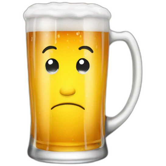 emoji isolated beer mug emoji