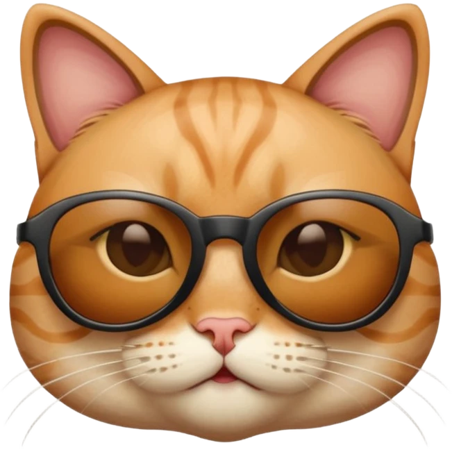 Cat wearing sunglasses emoji