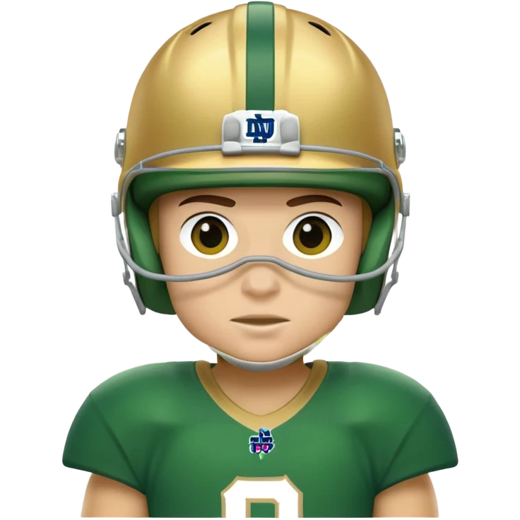 University of Notre Dame fighting Irish  emoji