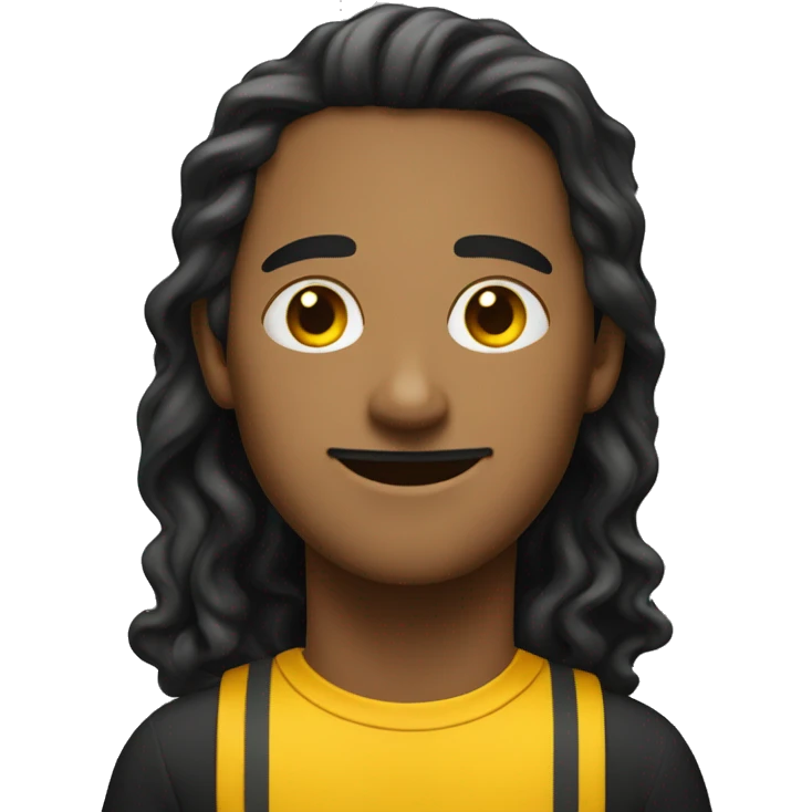 A wavy black and red rectangle with a medium sized yellow circle in the middle  emoji