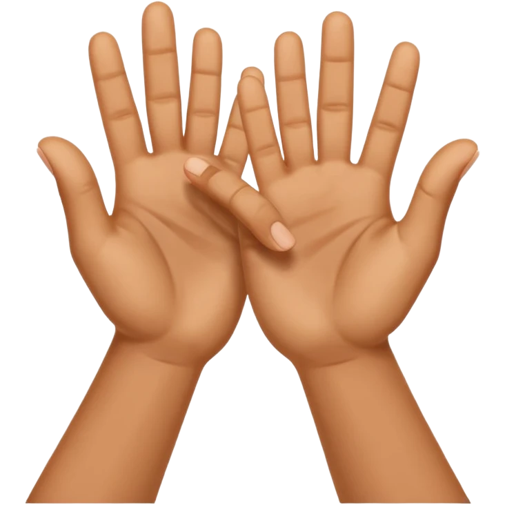 Put both hands together in a clapping gesture  emoji