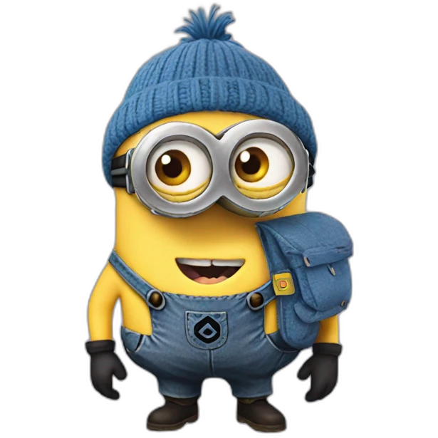 minion with patch on face emoji