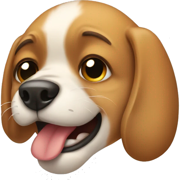 Dog crying emoji