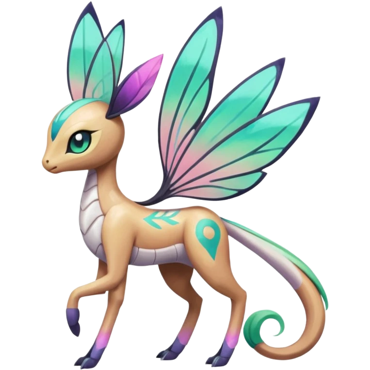 Faerie-Mezprit-Meloetta-Palkia-Pokémon, full body emoji