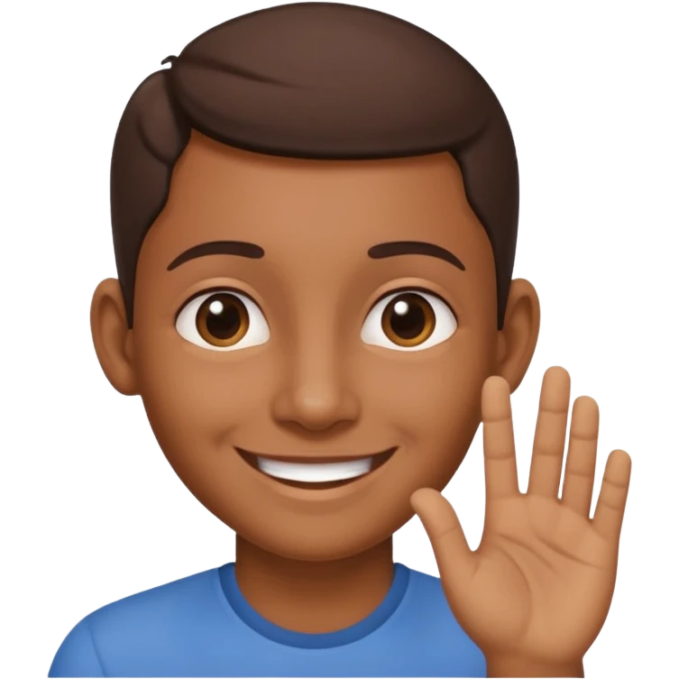 👂🏾🤏🏾 combined with a smile  emoji