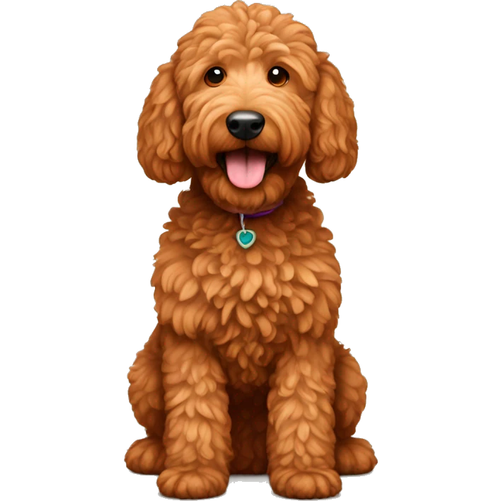 Red golden doodle  emoji