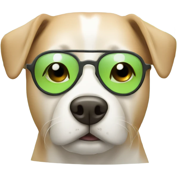 Dog with cucumber on eyes in a spa day emoji