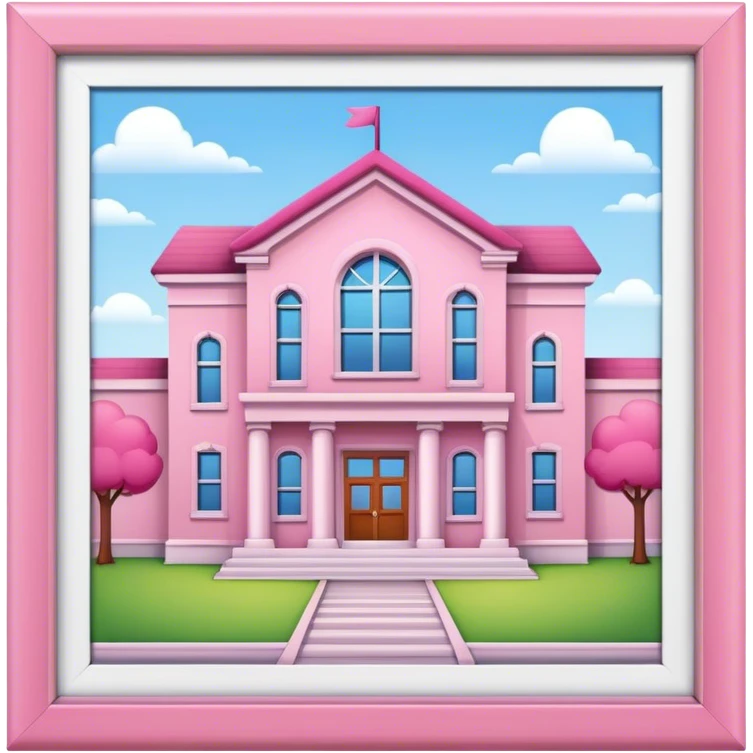 pink school emoji
