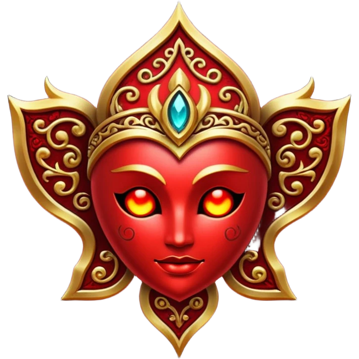 Glitter red Darkhold emoji