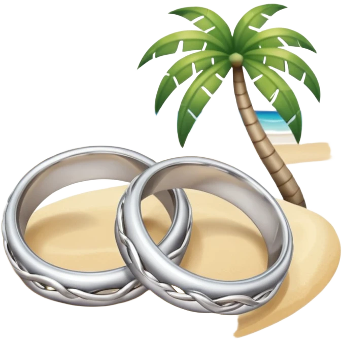 honeymoon with wedding rings emoji