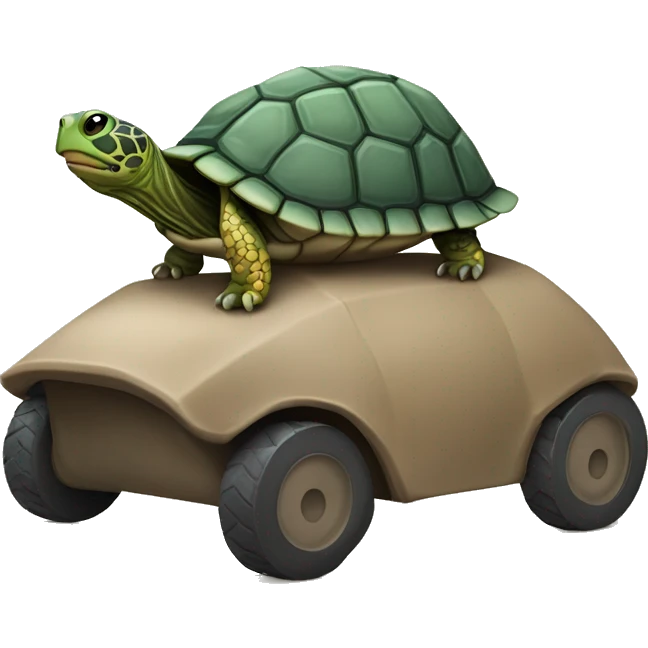 Une tortue sur un raton laveur emoji