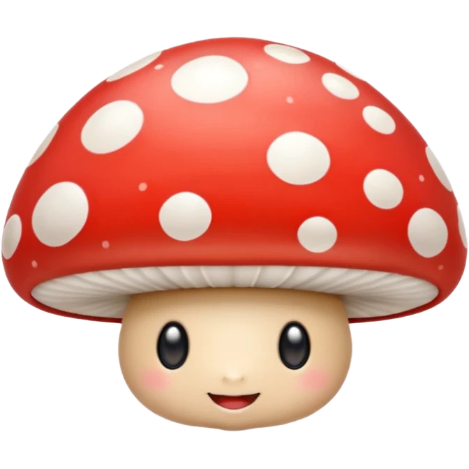happy mushroom emoji
