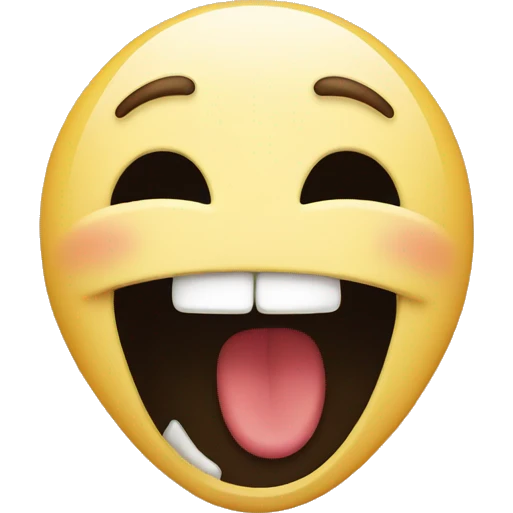 Emoji covering mouth laughing emoji