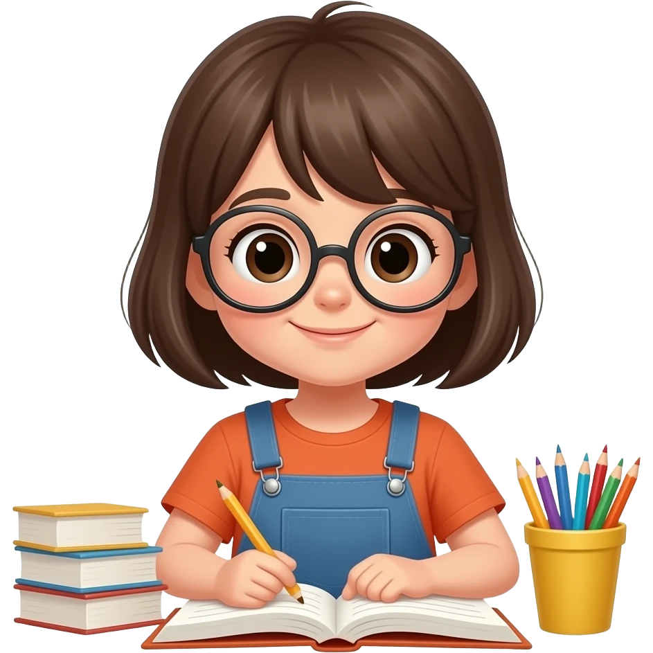 niño estudiando emoji