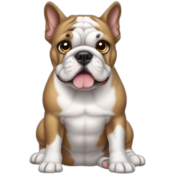 CACHORRO BULLDOG BRANCO emoji