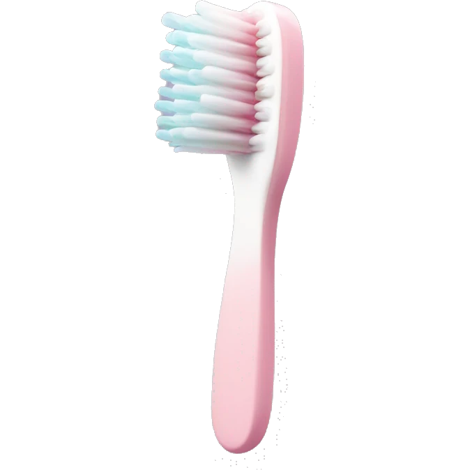 Pale pink toothbrush  emoji
