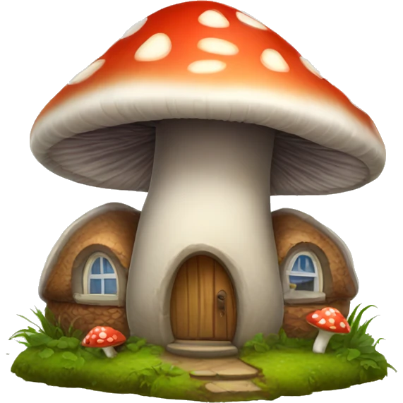 mushroom house emoji