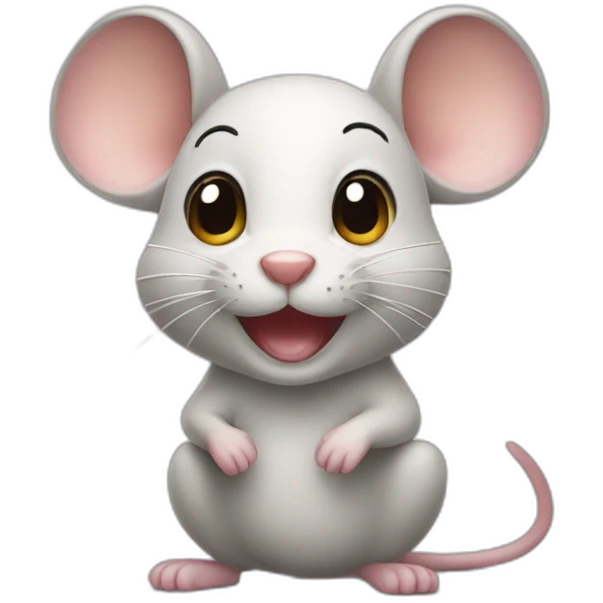 Happy mouse emoji
