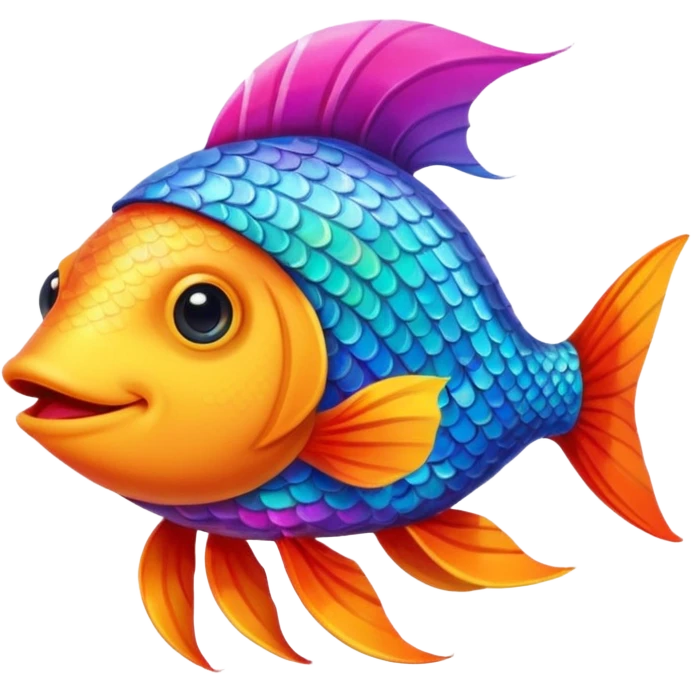 poisson avec chapeau emoji