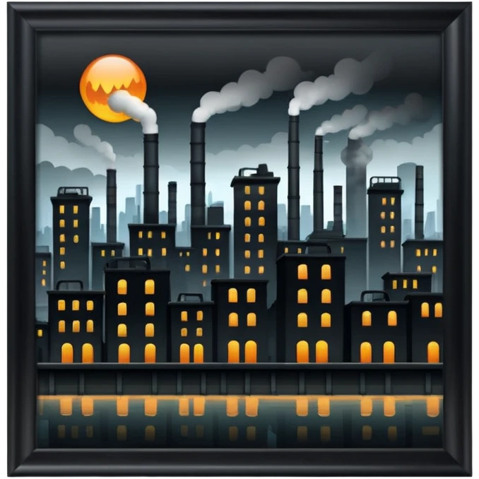 Vilains city very dark  emoji