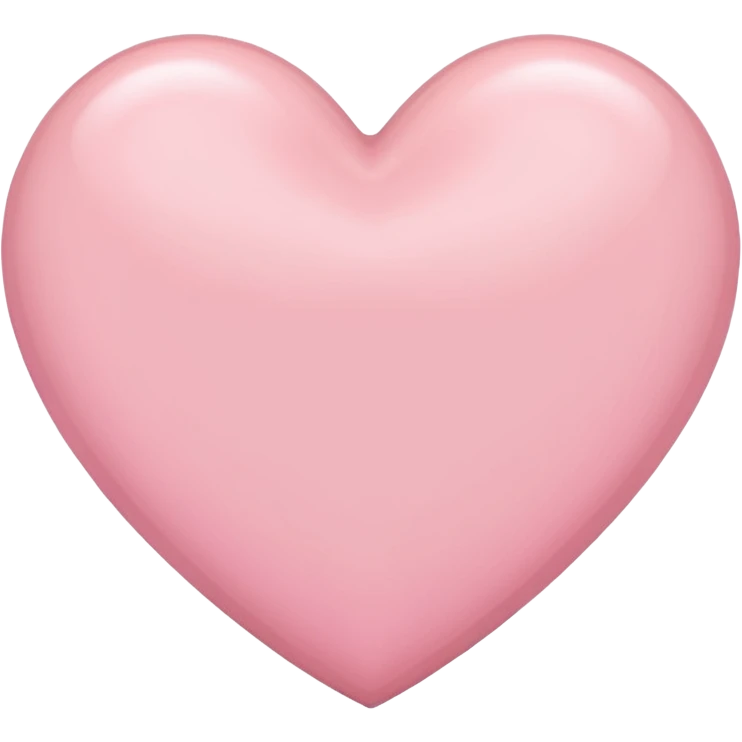 Light pink heart emoji