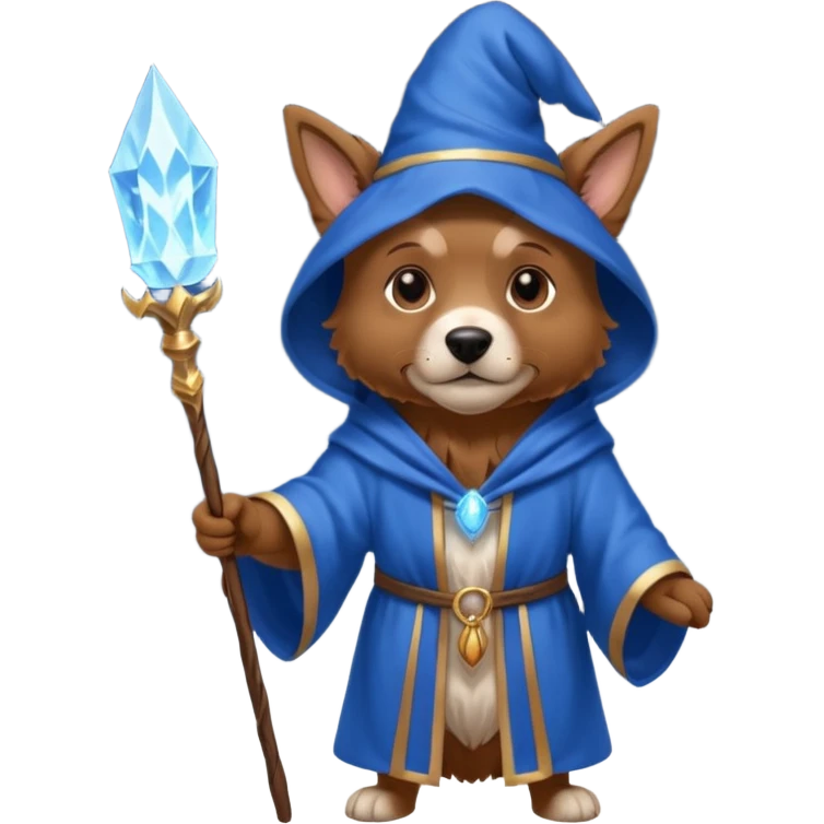 Dog wizard emoji