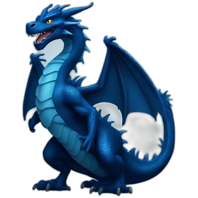 dark blue dragon emoji