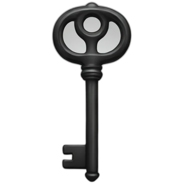 key with ⌘ symbol emoji