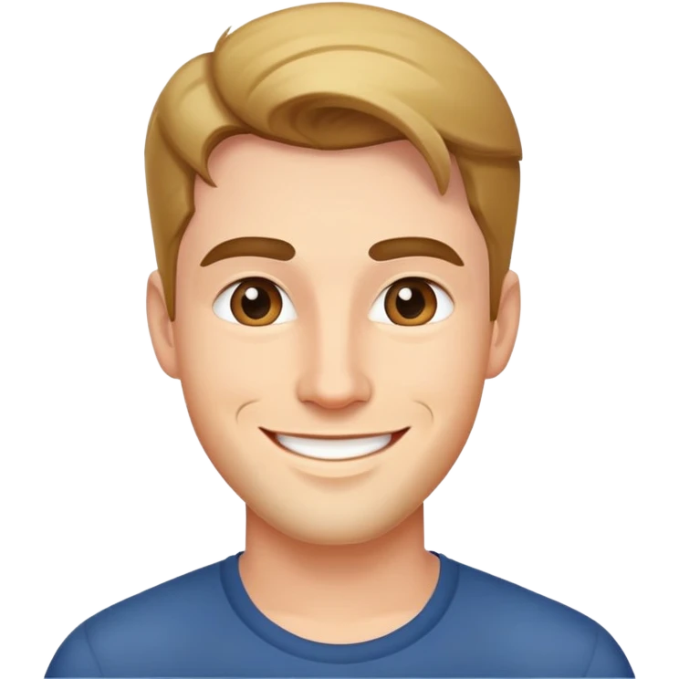 یک مرد آلفای جذاب که دارد نیشخند میزند  emoji