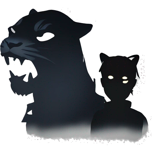 shadow with tiger emoji
