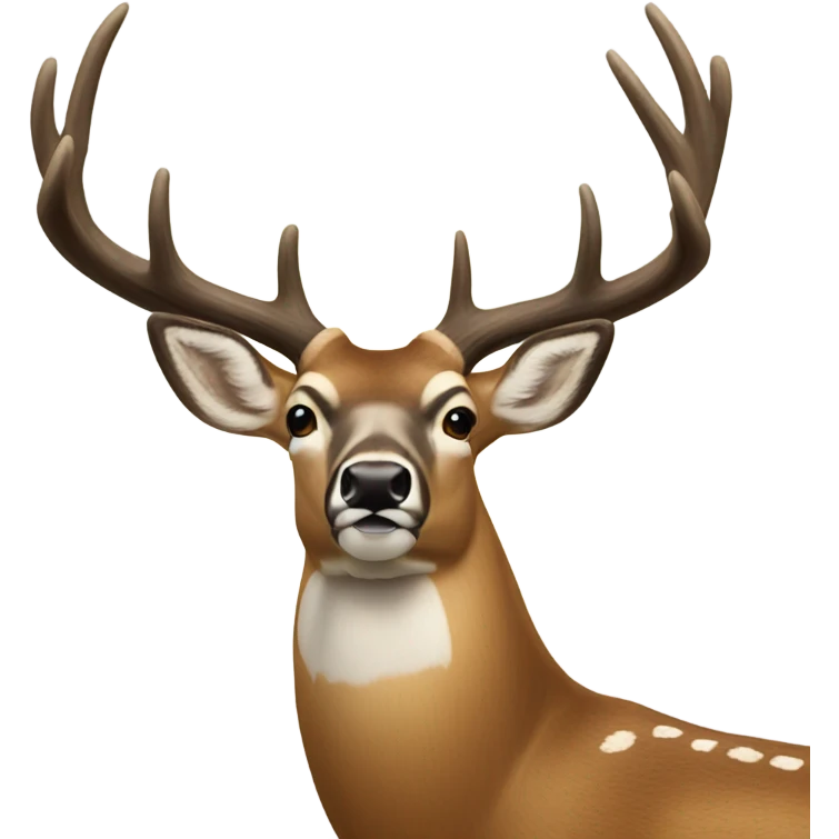 Giant whitetail buck emoji