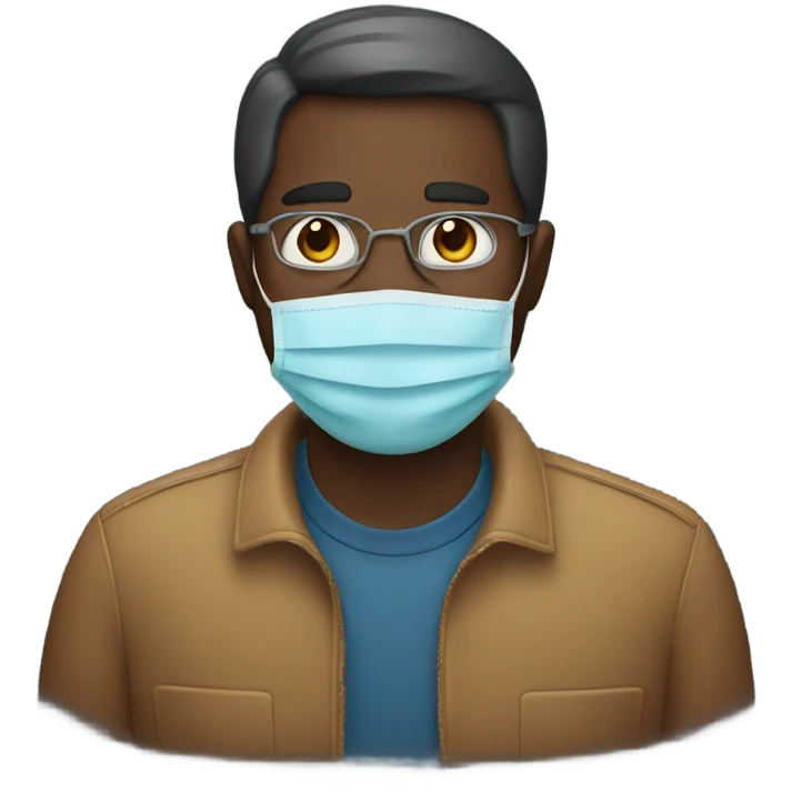 Father with mask emoji