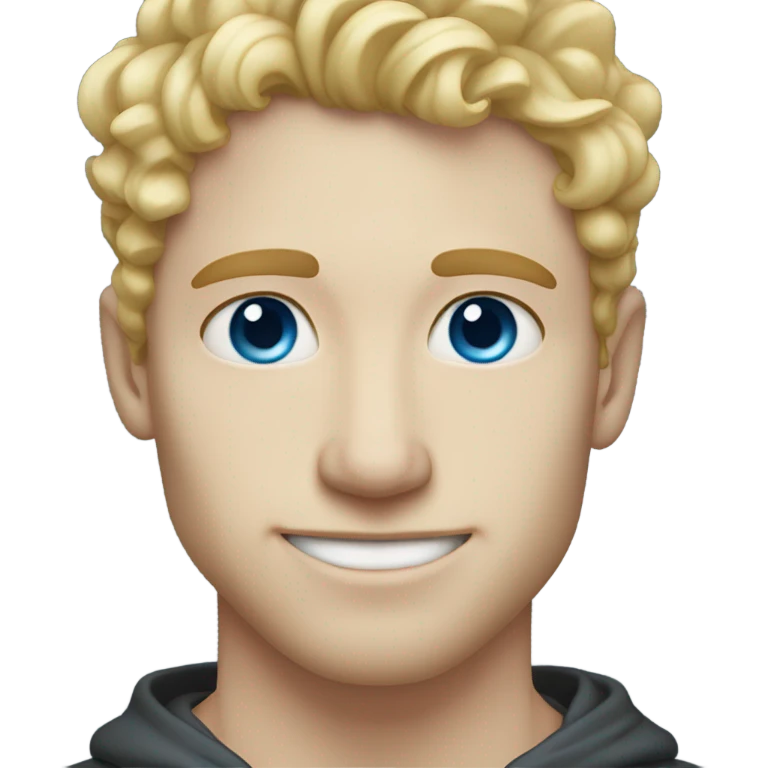 light curl blonde 30yo man blue eyed pale skin emoji