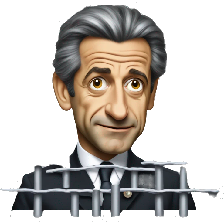 Nicolas sarkozy holding bars emoji