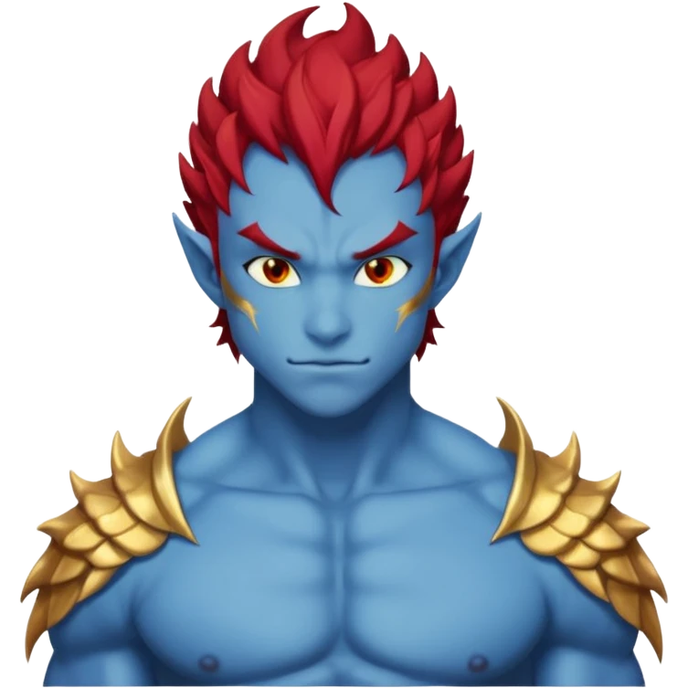 Anime Blue HalfDragonguy emoji