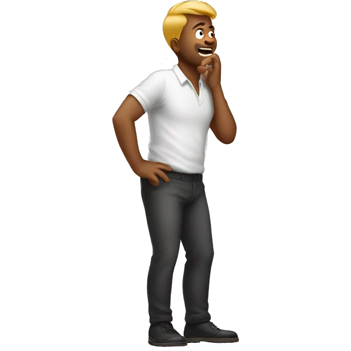 Guy farting emoji