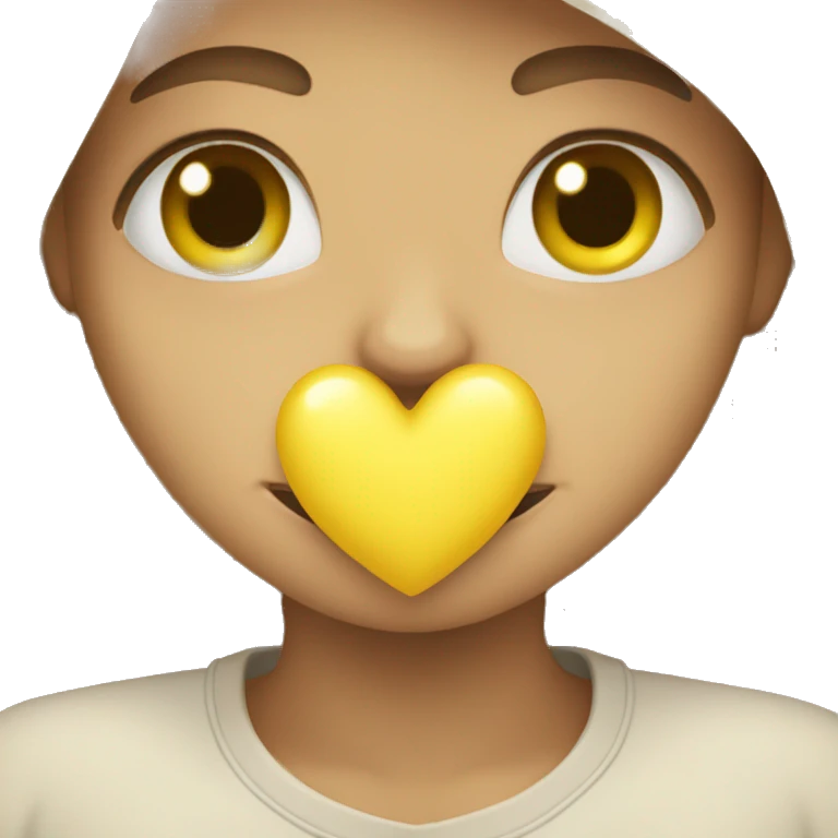 Light yellow big heart emoji