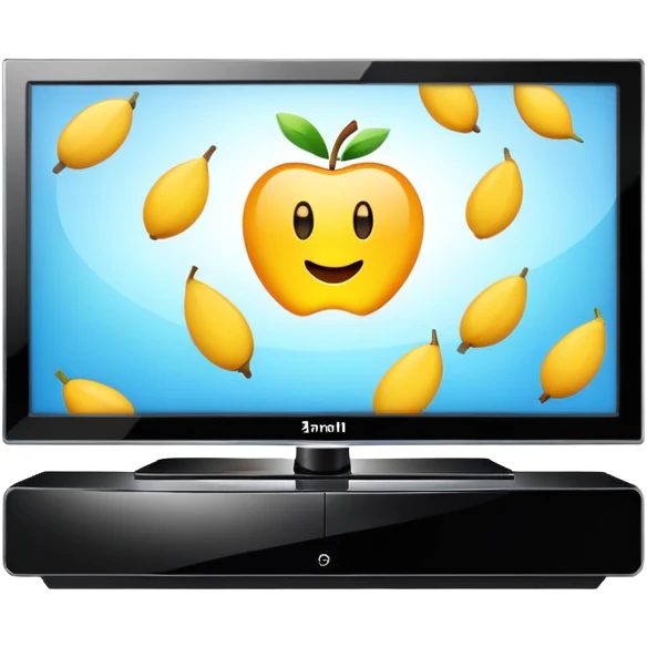 modern slim plasma TV with wide screen emoji