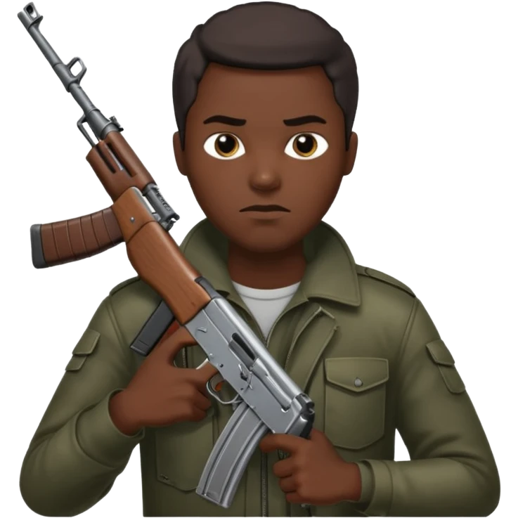 slave with a ak emoji