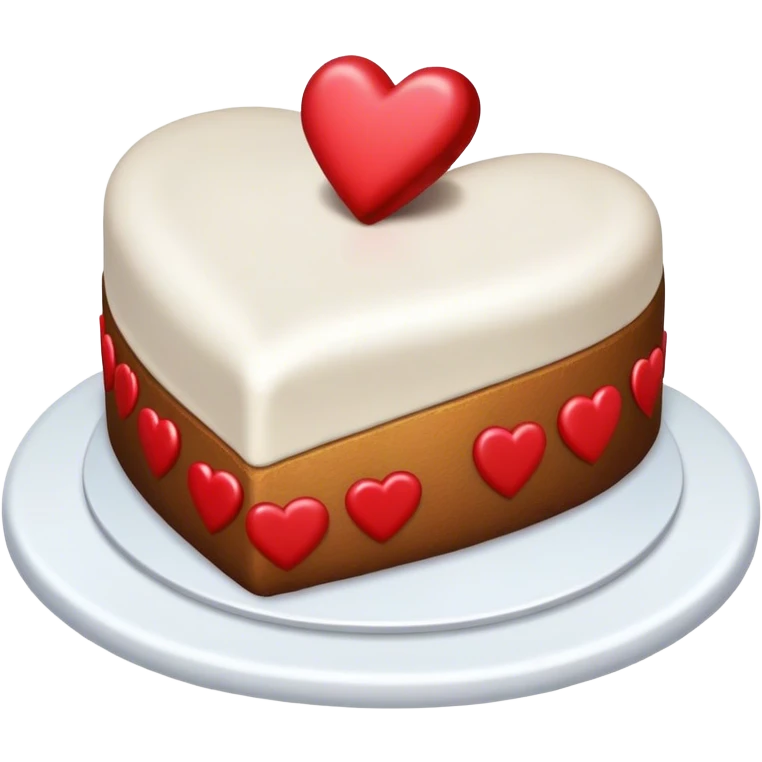 Heart cake  emoji