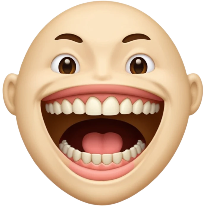 a face with a large opened mouth emoji