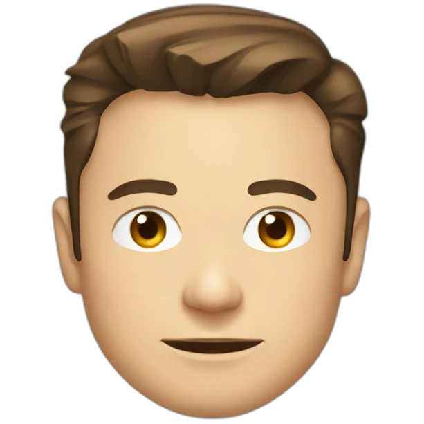 elon musk front face emoji